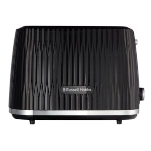 Grauzdiņu tosteris Russell Hobbs Eden 2 Slice Toaster Black Chrome 27371-56, 800W, Melns