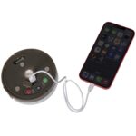 LED kempinga lukturis/virtene uzlādējams Star Trading Rondo, 10m, 133LED, WW, 2x18650, IP44, ar pulti