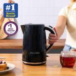 Elektriskā tējkanna Russell Hobbs Eden Black Chrome 27361-56, 3000W, 1.7l, Melna