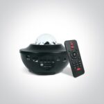LED Zvaigžņu projektors ar skaļruni One Light Star Projector, 8W, USB 5V, Bluetooth, 15-50m2, ar pulti