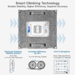 Logu tīrīšanas robots Hutt A1 AI, 90W, 6000Pa, Brushless, Anti-Slip, AI Navigation