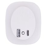 LED nakts lampa ar krēslas sens. Star Trading Nightlight, 0.5W, 3000K, 10lm, USB-A, USB-C