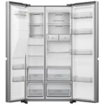 Ledusskapis ar saldētavu Hisense RS818N4TIE Side-by-Side, 179x91cm, NoFrost, Water&Ice, ConnectLife