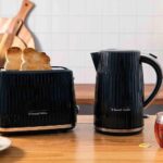 Elektriskā tējkanna Russell Hobbs Eden Black Chrome 27361-56, 3000W, 1.7l, Melna