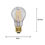 LED spuldze dekoratīva Star Trading E27 A60 Soft Glow, 7.5W, 700lm DIM, 2100K, IP44