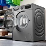 Veļas mašīna Bosch Serie 6 WGG244RFSN, 9kg, 1400 apgr./min., i-DOS, Iron Assist, Pelēka