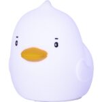 LED Nakts lampa silikona Star Trading NightLight Duck, 0.6W, 14cm, 8LED, RGB+W, USB-C, uzlādējama