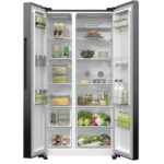 Ledusskapis ar saldētavu Hisense RS711N4AFE Side-by-Side, 179x91.5cm, NoFrost, SuperFrost, Convert