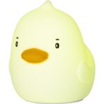 LED Nakts lampa silikona Star Trading NightLight Duck, 0.6W, 14cm, 8LED, RGB+W, USB-C, uzlādējama