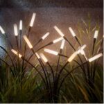 LED gaismekļi ar saules bat. 2gb. Nanoleaf Solar Garden Lights, 95cm, 16LED, RGBW, 11 režīmi, IP65, ar pulti