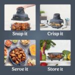 Karstā gaisa friteris Ninja CRISPi 4-in-1 FN101EUGY, 1700W, 1.4+3.8l, Stikla