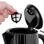 Elektriskā tējkanna Russell Hobbs Eden Black Chrome 27361-56, 3000W, 1.7l, Melna