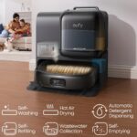Putekļu sūcējs robots ar iebūvētu paklāju un mēbeļu tīrītāju Eufy OMNI E28 T2352G11, 20000Pa, HydroJet™