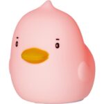 LED Nakts lampa silikona Star Trading NightLight Duck, 0.6W, 14cm, 8LED, RGB+W, USB-C, uzlādējama