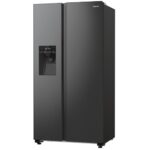 Ledusskapis ar saldētavu Hisense RS5P535NTFE Side-by-Side, 179x91.5cm, NoFrost, SuperFrost