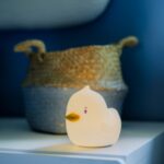 LED Nakts lampa silikona Star Trading NightLight Duck, 0.6W, 14cm, 8LED, RGB+W, USB-C, uzlādējama
