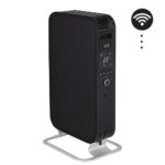 Viedais eļļas radiators Mill Gentle Air WiFi OIL1500WIFI3 Black GEN3, 1500W, 25m², ar aplikāciju