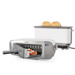 Multifunkcionālais grauzdiņu tosteris Ninja Foodi 3-in-1 Toaster, Grill & Panini-Press ST200EUWH, 2400W