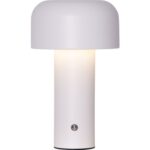 LED galda lampa uzlādējama Star Trading Bobby, 1W, 20lm, 2700/4000/6000K, IP20, Balta