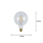 LED spuldze filament Star Trading E27 G125 Soft Glow, 3.6W, 320lm, 2100K, DIM, IP20