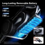 Bezvadu putekļu sūcējs Jimmy H11 Pro 700W, 260AW, 8x3000mAh, 28.8V, ar LED