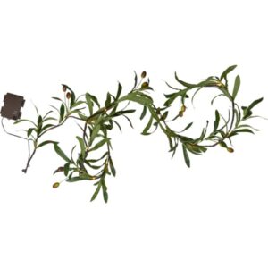 LED gaismas virtene Star Trading Garland Olivec, 1.8m, 20LED, IP44, 3xAA, ar taimeri