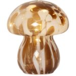 LED dekoratīvais gaismeklis Star Trading Glass Decoration Funghi, 15cm, 10LED, 2xAAA, ar taimeri