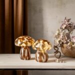 LED dekoratīvais gaismeklis Star Trading Glass Decoration Funghi, 15cm, 10LED, 2xAAA, ar taimeri
