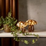 LED dekoratīvais gaismeklis Star Trading Glass Decoration Funghi, 15cm, 10LED, 2xAAA, ar taimeri