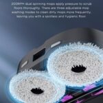 Putekļu sūcējs Robots ar mazgāšanu Midea V12 White, 5000Pa W, 5200mAh, LIDAR