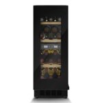 Iebūvējams vīna skapis Caso WineDeluxe WDU 18 7719, 82x29.5cm, 18 pudelēm, 2 zonas, UV, ar aplikāciju