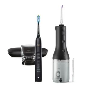 Elektriskā zobu birste un irigators Philips Sonicare Cordless Power Flosser HX3886/43 DiamondClean 9000, ar aplikāciju