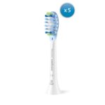 Elektriskās zobu birstes uzgaļi Philips Sonicare C3 Premium Plaque Defence HX9045/87, 4+1gb.