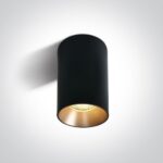 LED griestu gaismeklis One Light The Chill Out Cylinder Aluminium 12105M/B, 135mm, GU10, IP20, bez reflektora