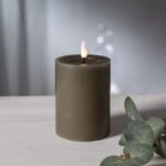 LED vaska svece Star Trading Flamme Flow, 12.5cm, 2xAA, ar taimeri, IP20, Mole