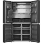 Ledusskapis ar saldētavu Hisense PureFlat RQ760N4SBFE side-by-side, 179×91.5cm, NoFrost, SuperFrost