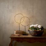 LED galda dekorācija Star Trading Wreath Nike, 43cm, 50LED, WW, IP20, 3xAA, ar taimeri