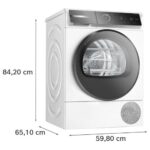 Veļas žāvētājs siltumsūkņa Bosch Serie 8 WQB246DLSN, 9kg, AutoDry, SmartDry, pašattīrošs