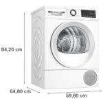 Veļas žāvētājs siltumsūkņa Bosch Serie 6 WQG245DLSN, 9kg, AutoDry, Half load, pašattīrošs
