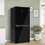 Ledusskapis ar saldētavu Bosch Serie 4 Side by side Glass Door KMC85LBEA, 189.5 x 85.5cm, NoFrost, VitaFresh