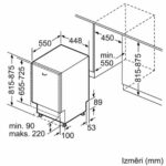 Iebūvējama trauku mašīna Bosch Serie 4 SPV4HMX10E, 45cm, SlimLine VarioDrawer, InfoLight