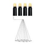 LED gaismas virtene karoga mastam Star Trading Shiny WW, 10x12m, 500LED, 578lm, 2700K, IP44, ar taimeri, Dimmejama