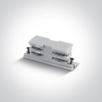 Savienojums apgaismojuma sliedei One Light connector 41008A/W, 3-Phase, 16A, Balts