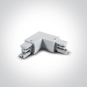 Stūra savienojums apgaismojuma sliedei One Light Corner Left 41012A/W/L, 3-Phase, 16A, Balts