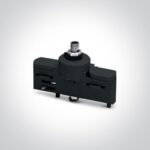 Strāvas adapteris apgaismojuma sliedei One Light Track adaptor 41002A/B, 6A, Melns