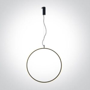 LED griestu gaismeklis One Light Black Ring 63152B/B/W, 30W, 2100lm Triac DIM, 3000K, 60cm, IP20