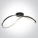 LED griestu gaismeklis One Light The Swirl Range 63154A/B/W, 40W, 3000K, 2800lm DIM, 32x70cm, IP20