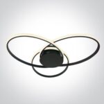 LED griestu gaismeklis One Light Decorative 63154D/B/W, 60W, 3000K, 4200lm DIM, 60x65cm, IP20