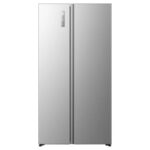 Ledusskapis ar saldētavu Hisense RS3P538NAIE side-by-side, 179×91.1cm, Total NoFrost, SuperFrost, Inox