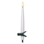 LED gaismas virtene Ziemassvētku sveces Star Trading Flamme, 7.5m, 16LED, WW, IP20, 3xAA, ar taimeri